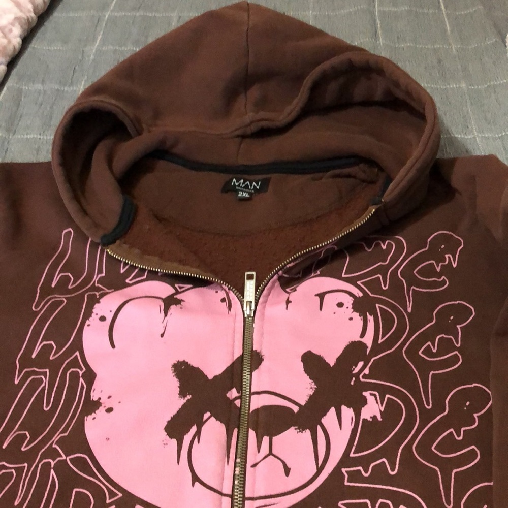 Man boohoo man zip up hoodie - Picture 3 of 3